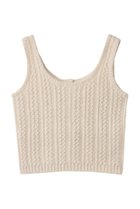 【デミーリー/DEMYLEE】のKIMORA アルパカ ケーブルニットベスト ホワイト|ID: prp329100004739988 ipo3291000000035716795