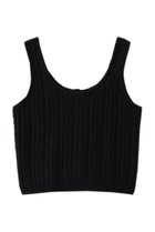 【デミーリー/DEMYLEE】のKIMORA アルパカ ケーブルニットベスト ブラック|ID: prp329100004739988 ipo3291000000035716797