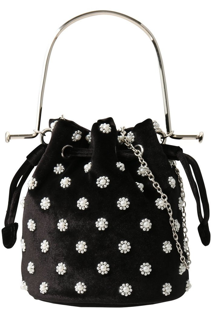 【アルアバイル/allureville】の【Loulou Willoughby】パール刺繍ベロア巾着バッグ インテリア・キッズ・メンズ・レディースファッション・服の通販 founy(ファニー) https://founy.com/ ファッション Fashion レディースファッション Fashion for Women トップス・カットソー Cut & Sew Tops ベロアトップス Velour Tops / Velvet-Look Items バッグ Bags エレガント 上品 Elegant パール Pearl, Pearl Accent フラワー Flower, Floral ベロア Velour, Soft Velvet ホリデーシーズン Holiday Season メタル Metal, Metal Parts モチーフ Motif, Design Theme リュクス Luxury, Elegant, High-End, Chic 巾着 Drawstring Bag, Kinchaku A/W・秋冬 Autumn/Winter |ID: prp329100004739989 ipo3291000000036072476