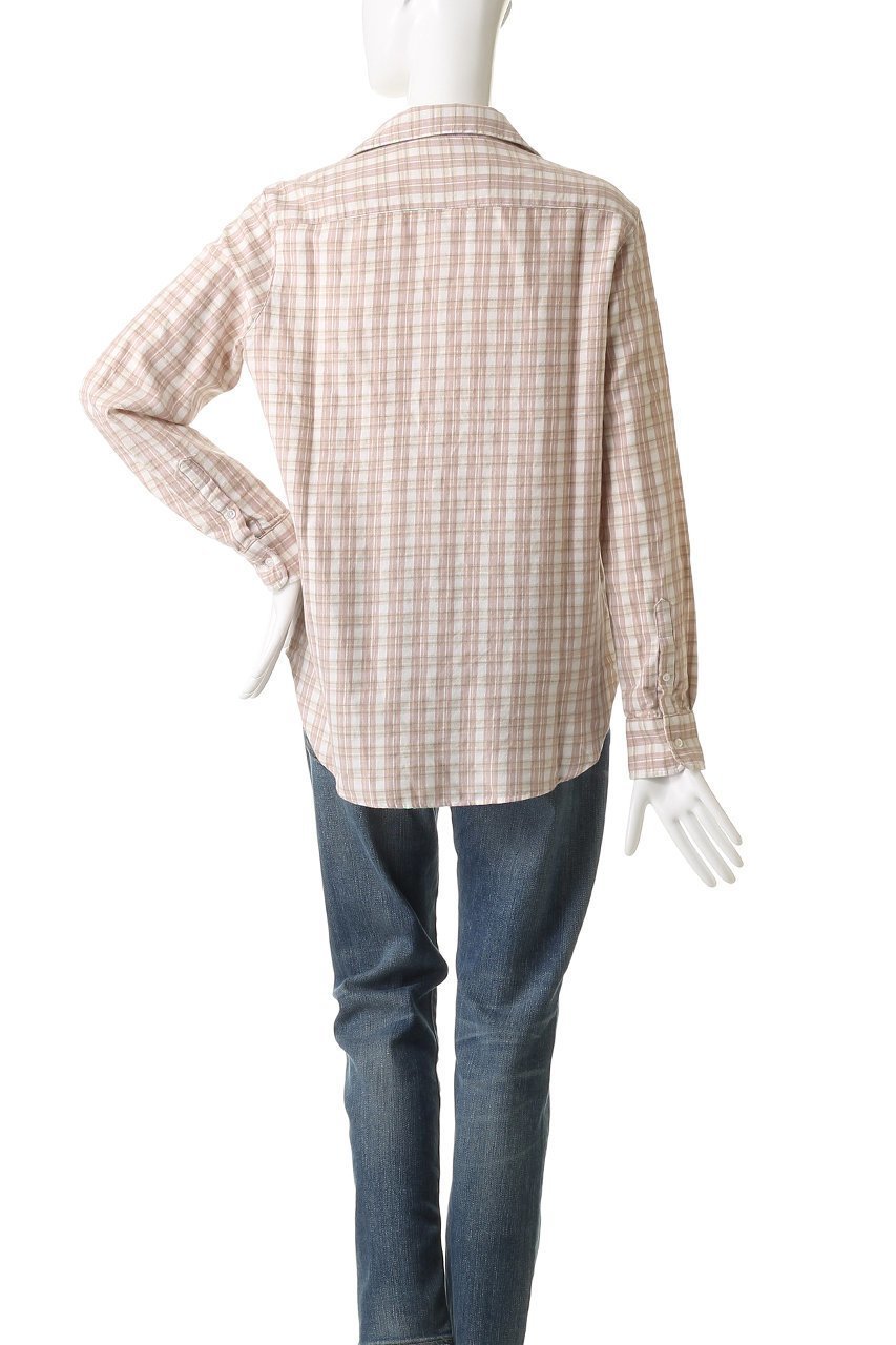 【フランク&アイリーン/Frank&Eileen】のEILEEN イタリアンコットン ピンク チェック シャツ 人気、トレンドファッション・服の通販 founy(ファニー) 　ファッション　Fashion　レディースファッション　Fashion for Women　トップス・カットソー　Cut & Sew Tops　シャツ・ブラウス・オフィスカジュアル　Elegant Blouses & Button-Ups　スリーブ　Sleeve, Long Sleeve / Short Sleeve　チェック　Check, Plaid, Tartan　ロング　Long, Long-Length　新作・新入荷　New Arrivals / New In　other-4|ID: prp329100004739998 ipo3291000000034241112