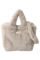 【ヘルノ/HERNO】のフェイクファー 2WAY ショルダーバッグ ベージュ|ID: prp329100004740004 ipo3291000000034241148