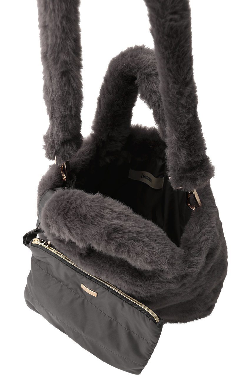【ヘルノ/HERNO】のフェイクファー 2WAY ショルダーバッグ 人気、トレンドファッション・服の通販 founy(ファニー) 　ファッション　Fashion　レディースファッション　Fashion for Women　バッグ　Bags　なめらか　Smooth, Silky Texture　フェイクファー　Faux Fur, Imitation Fur　ポーチ　Pouch, Small Case　エレガント 上品　Elegant　other-5|ID: prp329100004740004 ipo3291000000035972168