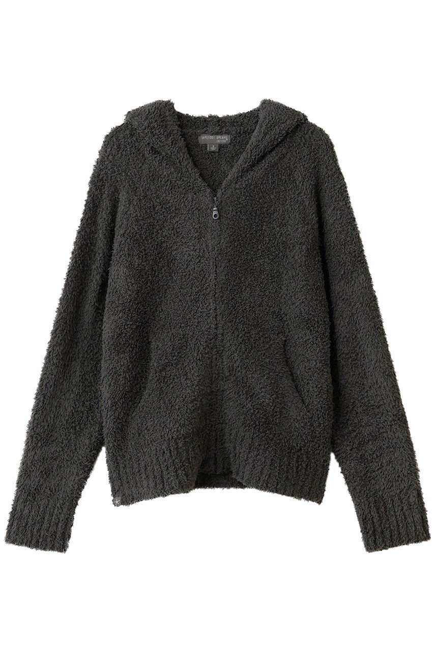 【ベアフット ドリームズ/BAREFOOT DREAMS】のコージーシック リラックス ジップアップ フーディ インテリア・キッズ・メンズ・レディースファッション・服の通販 founy(ファニー) 　ファッション　Fashion　レディースファッション　Fashion for Women　トップス・カットソー　Cut & Sew Tops　ニット　Knit Tops & Sweaters　カーディガン・羽織り　Layered Style Cardigans　なめらか　Smooth, Silky Texture　カーディガン　Cardigan, Knitwear　シンプル　Simple, Minimal　ジップアップ　Zip-Up, Full Zip　リラックス　Relax, Relaxed Fit　ダークブラウン|ID: prp329100004740005 ipo3291000000036802435