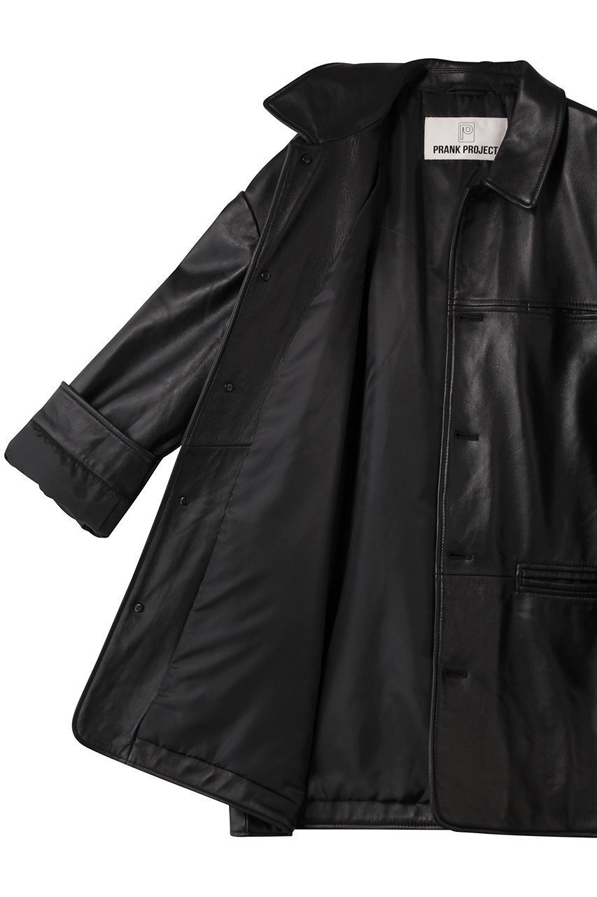 【プランク プロジェクト/PRANK PROJECT】のパディングレザーカーコート / Padded Leather Car Coat 人気、トレンドファッション・服の通販 founy(ファニー)  ファッション Fashion レディースファッション Fashion for Women アウター Coat / Outerwear Collection コート・ロングコート・ピーコート Long Coats, Peacoats & More ショート Short, Short Length スリーブ Sleeve, Long Sleeve / Short Sleeve ロング Long, Long-Length 新作・新入荷 New Arrivals / New In A/W・秋冬 Autumn/Winter other-6|ID: prp329100004740013 ipo3291000000034241229