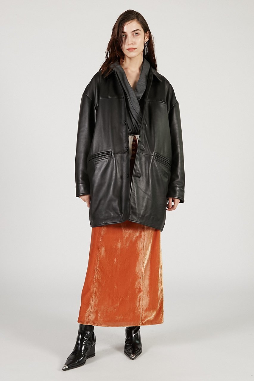 【プランク プロジェクト/PRANK PROJECT】のパディングレザーカーコート / Padded Leather Car Coat 人気、トレンドファッション・服の通販 founy(ファニー)  ファッション Fashion レディースファッション Fashion for Women アウター Coat / Outerwear Collection コート・ロングコート・ピーコート Long Coats, Peacoats & More ショート Short, Short Length スリーブ Sleeve, Long Sleeve / Short Sleeve ロング Long, Long-Length 新作・新入荷 New Arrivals / New In A/W・秋冬 Autumn/Winter other-8|ID: prp329100004740013 ipo3291000000034241232