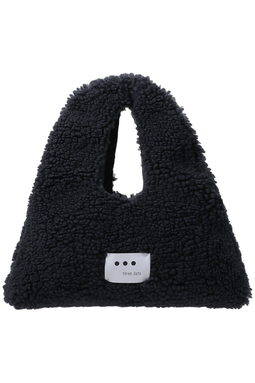 【スリー ドッツ/three dots】のエコペルボア トライアングルバッグ インテリア・キッズ・メンズ・レディースファッション・服の通販 founy(ファニー) ファッション Fashion レディースファッション Fashion for Women バッグ Bags ウォーム Warm Fabric シンプル Simple, Minimal トライアングル Triangle, Triangular Shape モコモコ Fuzzy, Fluffy A/W・秋冬 Autumn/Winter ネイビー|ID: prp329100004740016 ipo3291000000035835702
