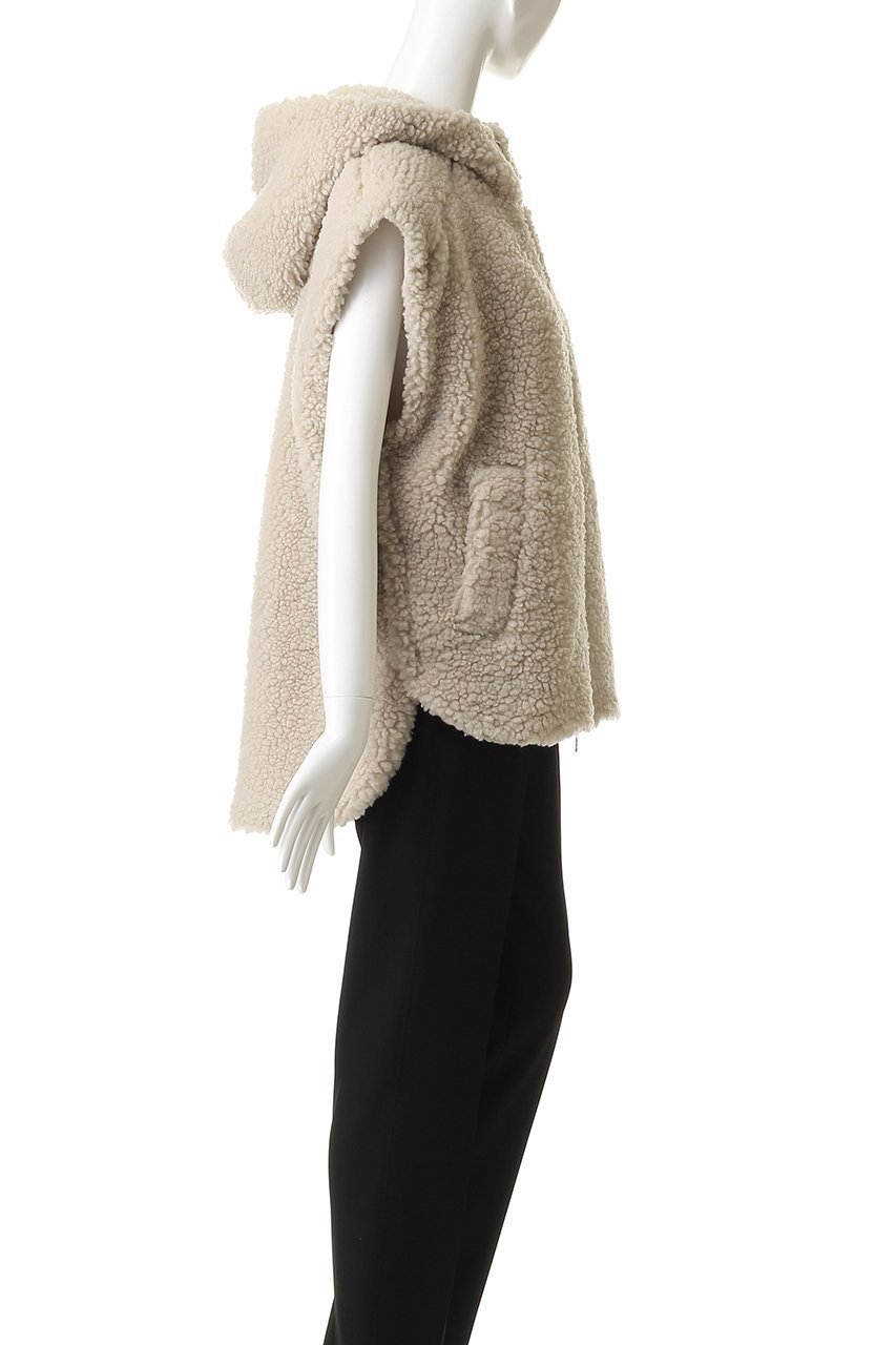 【スリー ドッツ/three dots】のエコペルボア ケープベスト 人気、トレンドファッション・服の通販 founy(ファニー) 　ファッション　Fashion　レディースファッション　Fashion for Women　アウター　Coat / Outerwear Collection　レディースジャケット・軽アウター　Jackets　カットソー　Cut and Sewn Top　ジャケット　Jacket, Outerwear　ベスト　Vest, Waistcoat　リアル　Real, Realistic　ワイド　Wide, Wide Fit　新作・新入荷　New Arrivals / New In　other-3|ID: prp329100004740018 ipo3291000000034241259