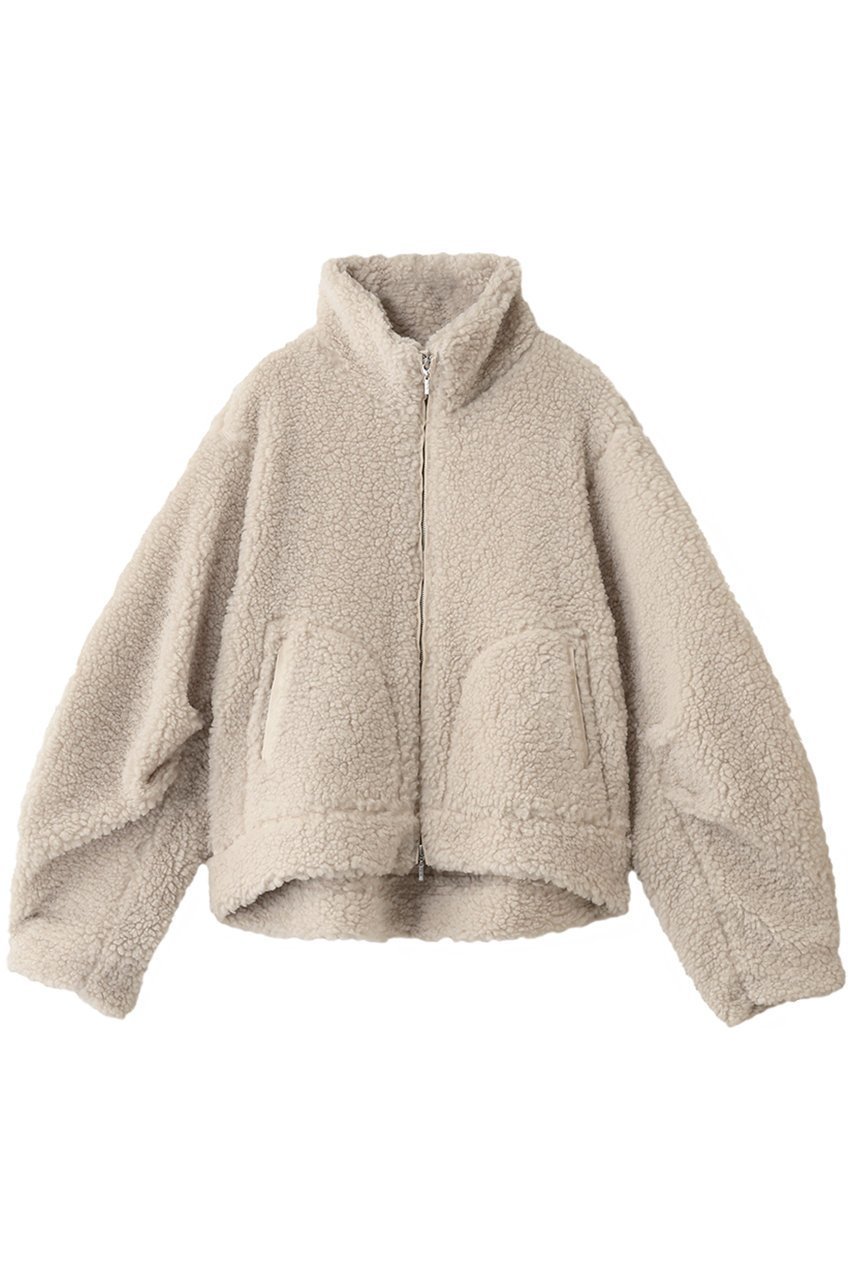 【スリー ドッツ/three dots】のエコペルボア ボンバージャケット インテリア・キッズ・メンズ・レディースファッション・服の通販 founy(ファニー) 　ファッション　Fashion　レディースファッション　Fashion for Women　アウター　Coat / Outerwear Collection　レディースジャケット・軽アウター　Jackets　エアリー　Airy Texture　ジャケット　Jacket, Outerwear　ラグジュアリー　Luxury, Elegant　リラックス　Relax, Relaxed Fit　新作・新入荷　New Arrivals / New In　軽量　Lightweight, Ultra Light　ベージュ|ID: prp329100004740020 ipo3291000000034241271