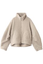 【スリー ドッツ/three dots】のエコペルボア ボンバージャケット ベージュ|ID:prp329100004740020