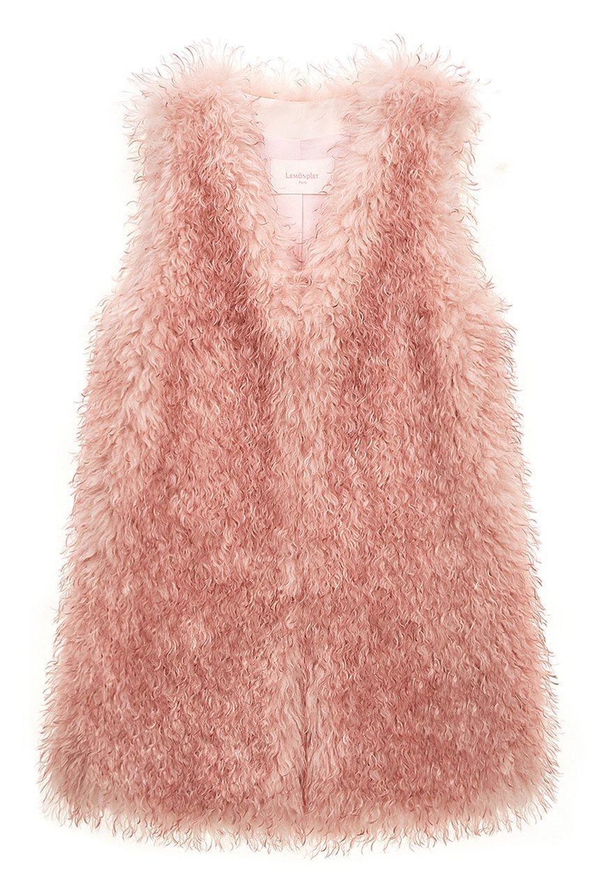 【レモンプレット/Lemonplet】のFAUX FUR KUN MG VEST インテリア・キッズ・メンズ・レディースファッション・服の通販 founy(ファニー) 　ファッション　Fashion　レディースファッション　Fashion for Women　アウター　Coat / Outerwear Collection　レディースジャケット・軽アウター　Jackets　ジャケット　Jacket, Outerwear　フォーマル　Formal, Dressy　ベスト　Vest, Waistcoat　ROSE|ID: prp329100004740040 ipo3291000000036072640