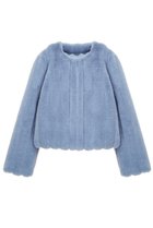 【レモンプレット/Lemonplet】のFAUX FUR JUE SHORT JACKET ASHLEY BLUE|ID:prp329100004740045