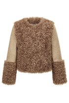 【レモンプレット/Lemonplet】のFAUX FUR FURRY JACKET BROWN|ID:prp329100004740047