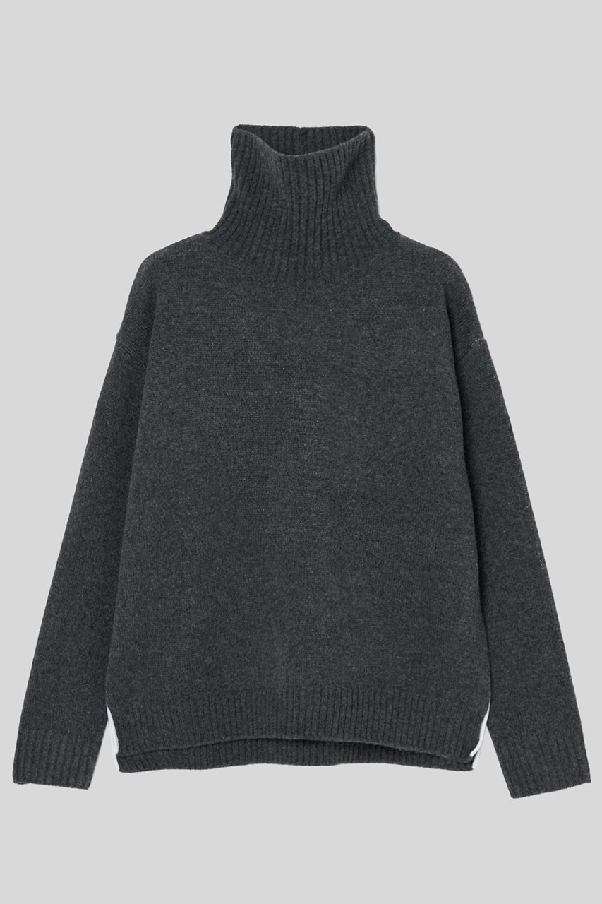 【イロット/IIROT】のTasmania ラム タートル ニット インテリア・キッズ・メンズ・レディースファッション・服の通販 founy(ファニー) ファッション Fashion レディースファッション Fashion for Women トップス・カットソー Cut & Sew Tops ニット Knit Tops & Sweaters カジュアルプルオーバー・ニットトップス Pullovers & Knit Tops / Casual Pullovers スリット Slit, Slit Detail タートル Turtleneck, Turtle Collar グレー|ID: prp329100004740060 ipo3291000000034241751
