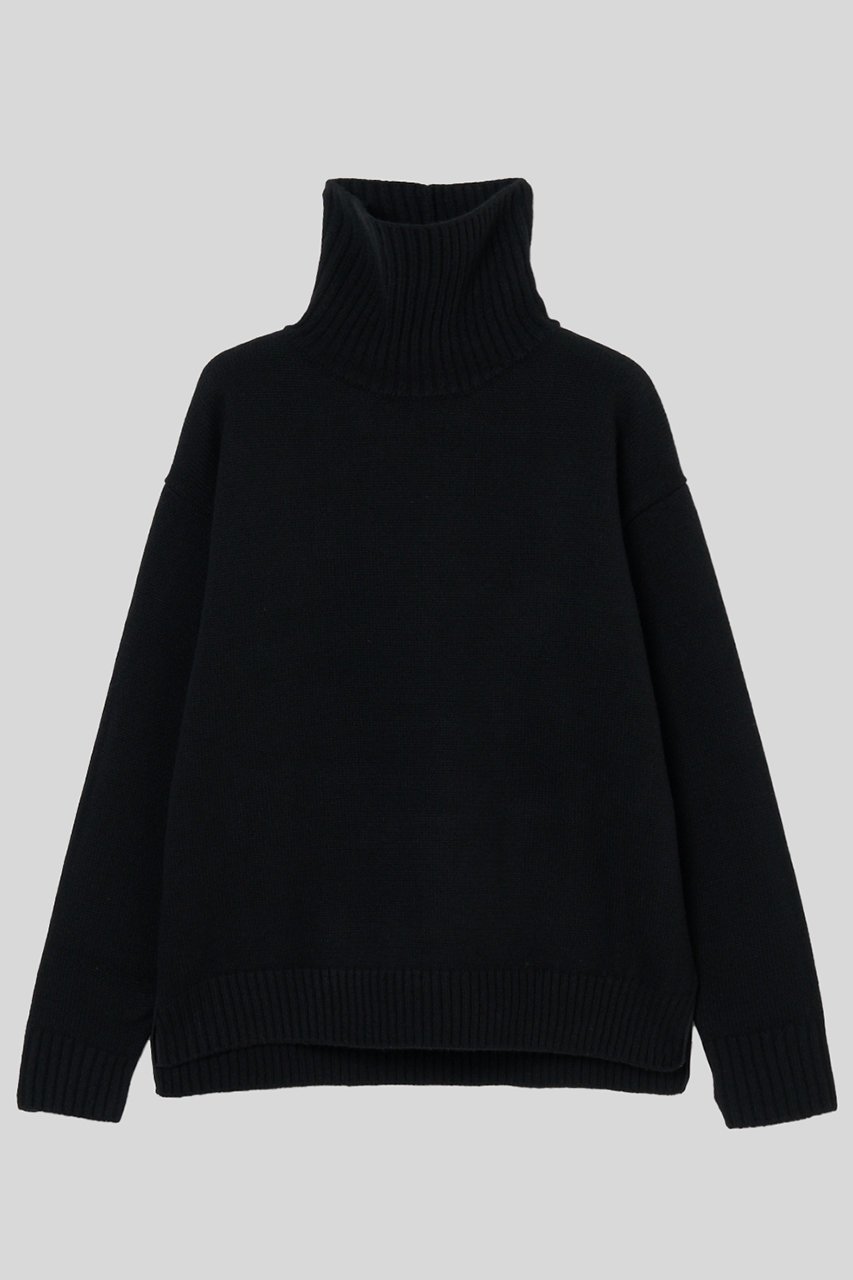 【イロット/IIROT】のTasmania ラム タートル ニット インテリア・キッズ・メンズ・レディースファッション・服の通販 founy(ファニー) ファッション Fashion レディースファッション Fashion for Women トップス・カットソー Cut & Sew Tops ニット Knit Tops & Sweaters カジュアルプルオーバー・ニットトップス Pullovers & Knit Tops / Casual Pullovers スリット Slit, Slit Detail タートル Turtleneck, Turtle Collar ブラック|ID: prp329100004740060 ipo3291000000034321710