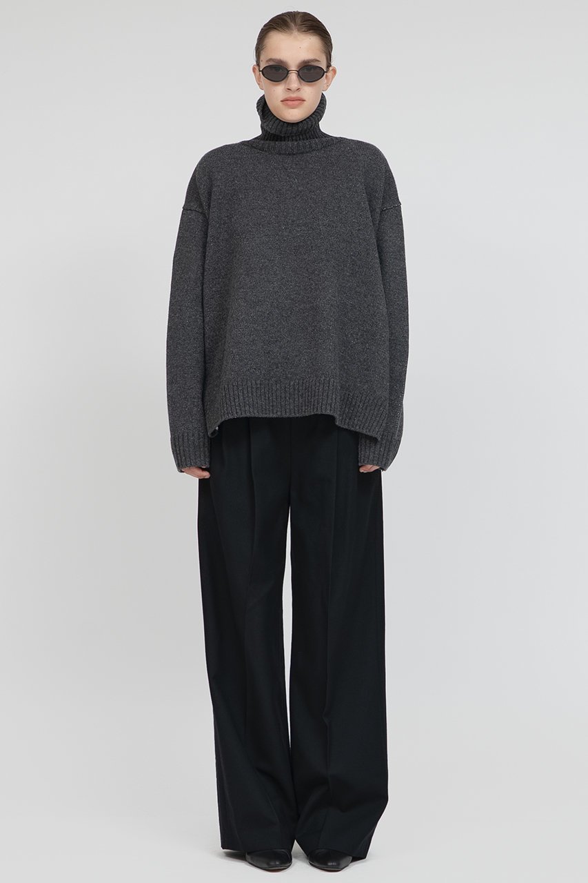 【イロット/IIROT】のTasmania ラム タートル ニット 人気、トレンドファッション・服の通販 founy(ファニー) 　ファッション　Fashion　レディースファッション　Fashion for Women　トップス・カットソー　Cut & Sew Tops　ニット　Knit Tops & Sweaters　カジュアルプルオーバー・ニットトップス　Pullovers & Knit Tops / Casual Pullovers　スリット　Slit, Slit Detail　タートル　Turtleneck, Turtle Collar　other-6|ID: prp329100004740060 ipo3291000000035295795