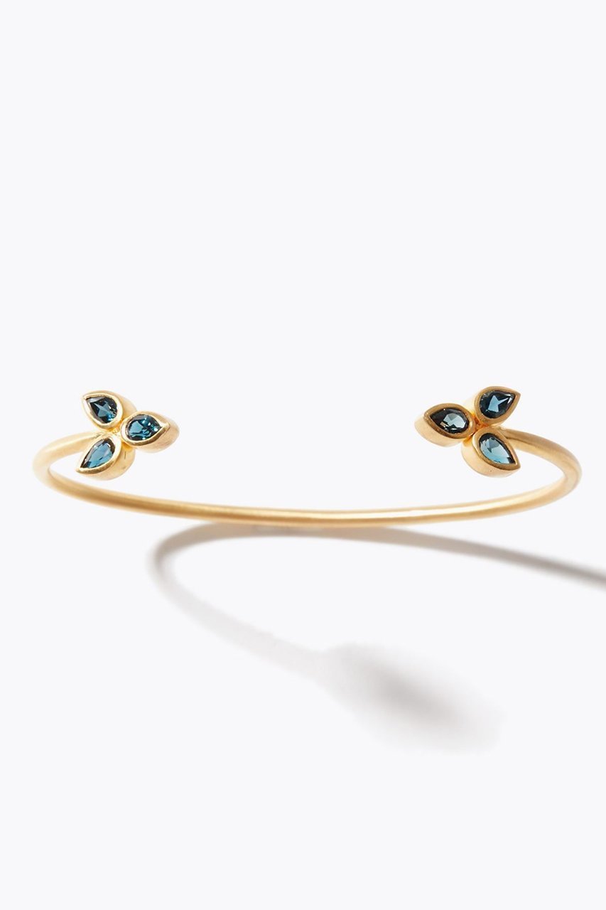 【アルティーダ ウード/ARTIDA OUD】のeden ロンドンブルートパーズ デイジー バングル インテリア・キッズ・メンズ・レディースファッション・服の通販 founy(ファニー) 　ファッション　Fashion　レディースファッション　Fashion for Women　ジュエリー　Jewelry　チェーン＆カフブレスレット　Cuff & Chain Bracelets　バングル・カフブレスレット　Bangles & Cuff Bracelets　ストーン　Stone, Gem-Like　バングル　Bangle, Bracelet　モチーフ　Motif, Design Theme　ロンドン　London Style, British Inspired　ブルー|ID: prp329100004741032 ipo3291000000035617781