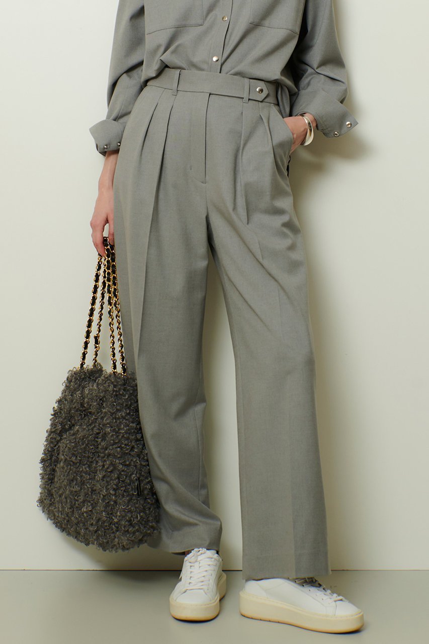 【アルアバイル/allureville】のサキソニードットベルトパンツ 人気、トレンドファッション・服の通販 founy(ファニー) 　ファッション　Fashion　レディースファッション　Fashion for Women　パンツ　Pants & Trousers　ベルト&ウエストマーク　Belts & Waist Accessories　クール　Cool, Chic　シルバー　Silver, Metallic Silver　ドット　Polka Dot, Dot Pattern　マニッシュ　Mannish, Boyish　新作・新入荷　New Arrivals / New In　other-8|ID: prp329100004741046 ipo3291000000034254433