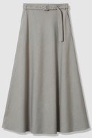 【アルアバイル/allureville】のサキソニーベルテッドナロースカート 人気、トレンドファッション・服の通販 founy(ファニー) ファッション Fashion レディースファッション Fashion for Women スカート Skirts ロングスカート Long Skirts / Maxi & Midi Skirts クール Cool, Chic テーラード Tailored, Tailored Fit バランス Balance, Style Balance ブルゾン Blouson, Bomber Jacket マニッシュ Mannish, Boyish ロング Long, Long-Length 新作・新入荷 New Arrivals / New In |ID:prp329100004741047