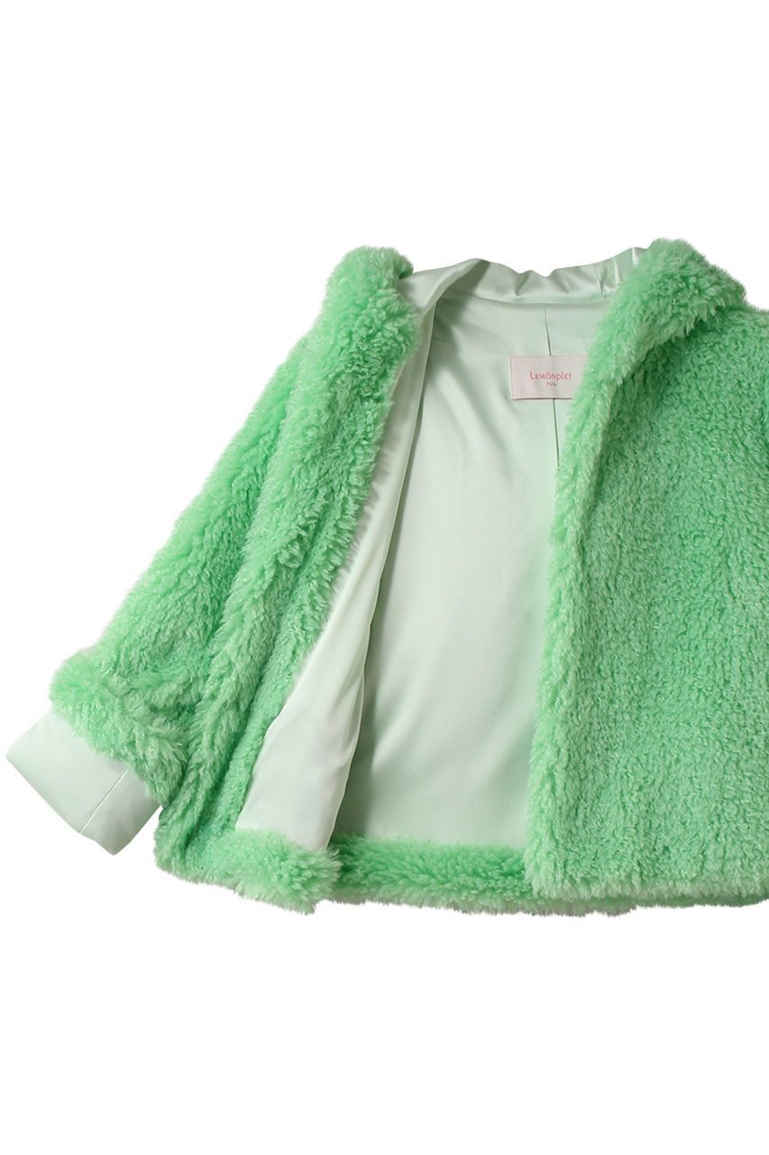 【レモンプレット/Lemonplet】のFAUX FUR BIEN HOODED SHORT JACKET 人気、トレンドファッション・服の通販 founy(ファニー) 　ファッション　Fashion　レディースファッション　Fashion for Women　アウター　Coat / Outerwear Collection　レディースジャケット・軽アウター　Jackets　カーディガン　Cardigan, Knitwear　ジャケット　Jacket, Outerwear　ビビッド　Vivid, Bright Tone　新作・新入荷　New Arrivals / New In　A/W・秋冬　Autumn/Winter　防寒　Cold Protection, Winter-Ready　other-6|ID: prp329100004741051 ipo3291000000034254475