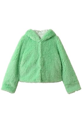 【レモンプレット/Lemonplet】 FAUX FUR BIEN HOODED SHORT JACKET人気、トレンドファッション・服の通販 founy(ファニー) ファッション Fashion レディースファッション Fashion for Women アウター Coat / Outerwear Collection レディースジャケット・軽アウター Jackets カーディガン Cardigan, Knitwear ジャケット Jacket, Outerwear ビビッド Vivid, Bright Tone 再入荷 Restock / Back in Stock A/W・秋冬 Autumn/Winter 防寒 Cold Protection, Winter-Ready |ID:prp329100004741051