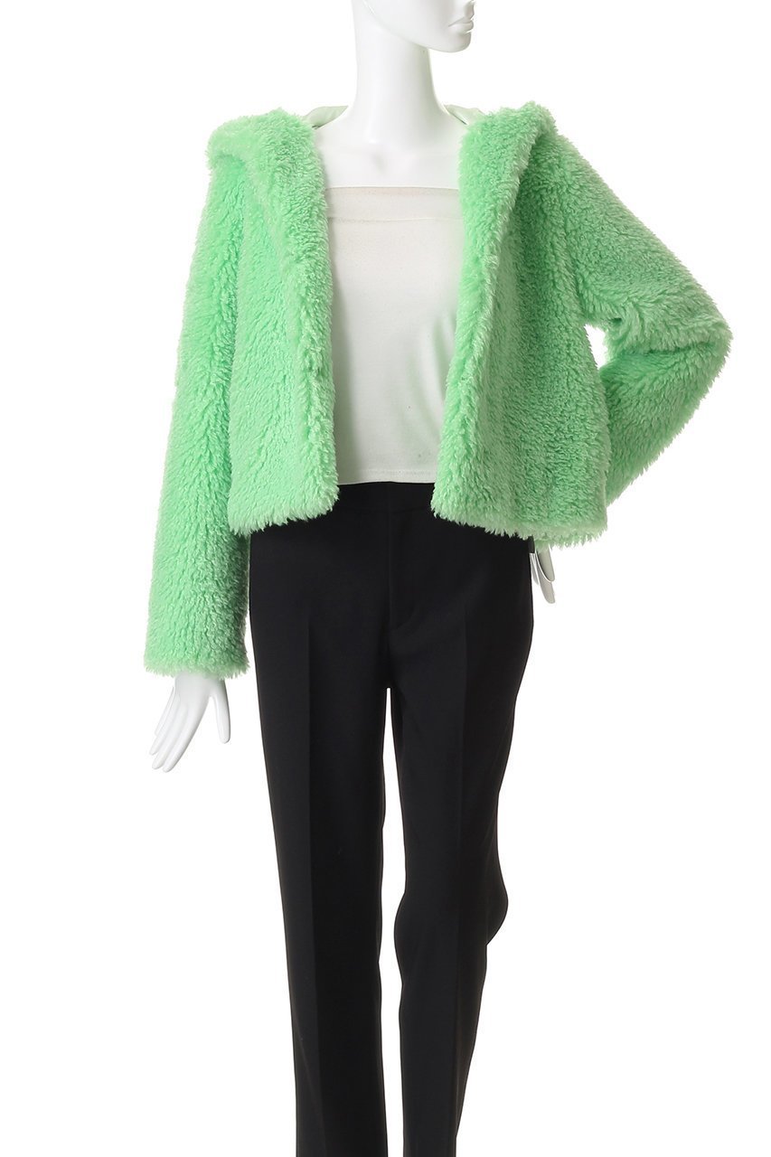【レモンプレット/Lemonplet】のFAUX FUR BIEN HOODED SHORT JACKET 人気、トレンドファッション・服の通販 founy(ファニー) 　ファッション　Fashion　レディースファッション　Fashion for Women　アウター　Coat / Outerwear Collection　レディースジャケット・軽アウター　Jackets　カーディガン　Cardigan, Knitwear　ジャケット　Jacket, Outerwear　ビビッド　Vivid, Bright Tone　再入荷　Restock / Back in Stock　A/W・秋冬　Autumn/Winter　防寒　Cold Protection, Winter-Ready　other-7|ID: prp329100004741051 ipo3291000000036243427