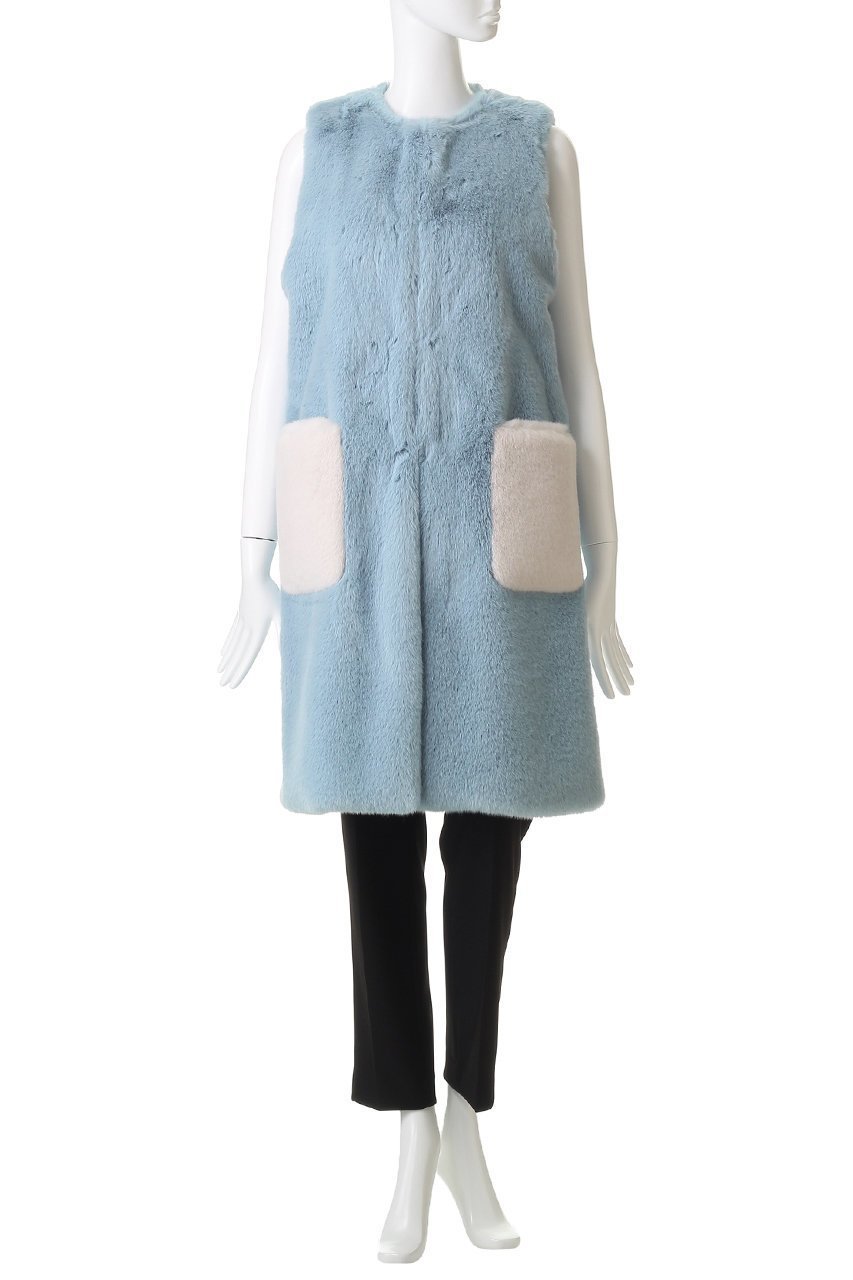 【レモンプレット/Lemonplet】のFAUX FUR CIEL VEST 人気、トレンドファッション・服の通販 founy(ファニー) 　ファッション　Fashion　レディースファッション　Fashion for Women　アウター　Coat / Outerwear Collection　レディースジャケット・軽アウター　Jackets　インナー　Innerwear　ジャケット　Jacket, Outerwear　フェミニン　Feminine, Girly　ベスト　Vest, Waistcoat　ポケット　Pocket, Pocket Detail　冬　Winter / This Winter　秋　Autumn　other-2|ID: prp329100004741056 ipo3291000000034254511