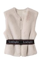 【レモンプレット/Lemonplet】のFAUX FUR SOURCE VEST アイボリー|ID:prp329100004741058