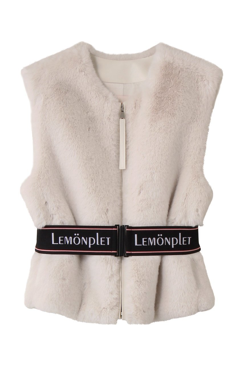 【レモンプレット/Lemonplet】のFAUX FUR SOURCE VEST インテリア・キッズ・メンズ・レディースファッション・服の通販 founy(ファニー) 　ファッション　Fashion　レディースファッション　Fashion for Women　アウター　Coat / Outerwear Collection　レディースジャケット・軽アウター　Jackets　おすすめ　Recommended / Our Picks　コンパクト　Compact, Small Size　ジャケット　Jacket, Outerwear　フェイクファー　Faux Fur, Imitation Fur　フォルム　Silhouette, Form　ベスト　Vest, Waistcoat　ボトム　Bottoms, Lower Wear　新作・新入荷　New Arrivals / New In　アイボリー|ID: prp329100004741058 ipo3291000000034254530