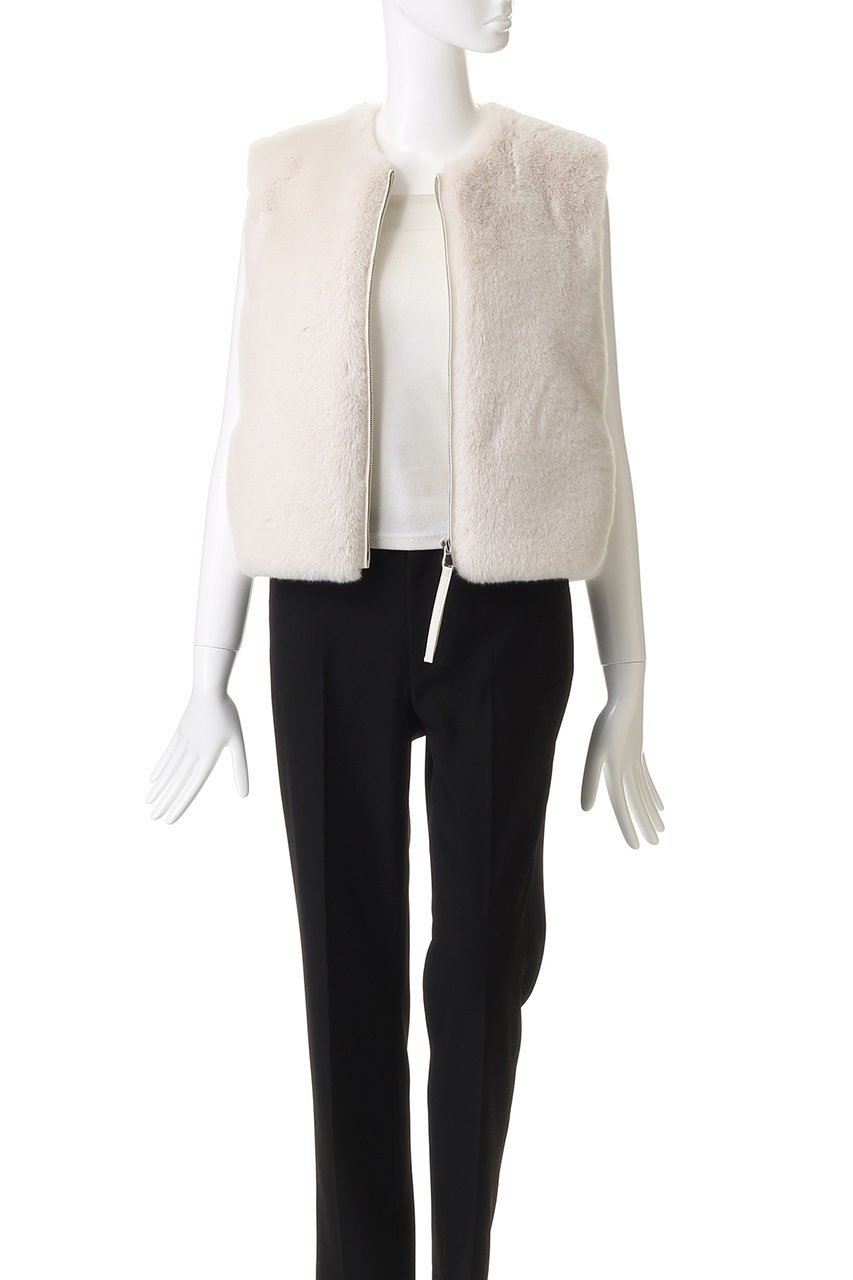 【レモンプレット/Lemonplet】のFAUX FUR SOURCE VEST 人気、トレンドファッション・服の通販 founy(ファニー) 　ファッション　Fashion　レディースファッション　Fashion for Women　アウター　Coat / Outerwear Collection　レディースジャケット・軽アウター　Jackets　おすすめ　Recommended / Our Picks　コンパクト　Compact, Small Size　ジャケット　Jacket, Outerwear　フェイクファー　Faux Fur, Imitation Fur　フォルム　Silhouette, Form　ベスト　Vest, Waistcoat　ボトム　Bottoms, Lower Wear　other-7|ID: prp329100004741058 ipo3291000000036468530