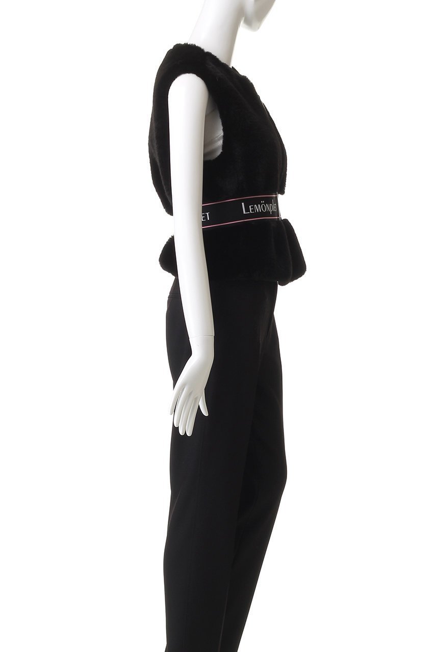 【レモンプレット/Lemonplet】のFAUX FUR SOURCE VEST 人気、トレンドファッション・服の通販 founy(ファニー) 　ファッション　Fashion　レディースファッション　Fashion for Women　アウター　Coat / Outerwear Collection　レディースジャケット・軽アウター　Jackets　コンパクト　Compact, Small Size　ジャケット　Jacket, Outerwear　フェイクファー　Faux Fur, Imitation Fur　フォルム　Silhouette, Form　ベスト　Vest, Waistcoat　ボトム　Bottoms, Lower Wear　other-3|ID: prp329100004741060 ipo3291000000036957634