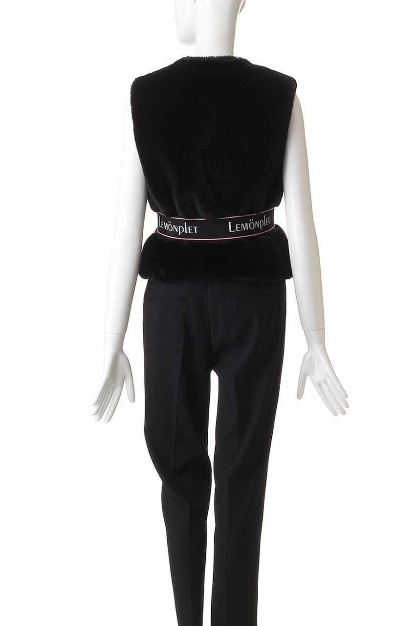 【レモンプレット/Lemonplet】のFAUX FUR SOURCE VEST 人気、トレンドファッション・服の通販 founy(ファニー) 　ファッション　Fashion　レディースファッション　Fashion for Women　アウター　Coat / Outerwear Collection　レディースジャケット・軽アウター　Jackets　コンパクト　Compact, Small Size　ジャケット　Jacket, Outerwear　フェイクファー　Faux Fur, Imitation Fur　フォルム　Silhouette, Form　ベスト　Vest, Waistcoat　ボトム　Bottoms, Lower Wear　other-4|ID: prp329100004741060 ipo3291000000036957635