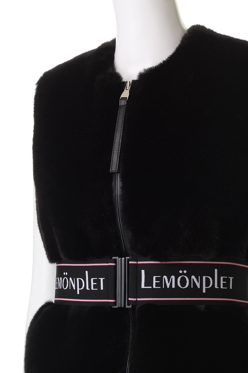 【レモンプレット/Lemonplet】のFAUX FUR SOURCE VEST 人気、トレンドファッション・服の通販 founy(ファニー) 　ファッション　Fashion　レディースファッション　Fashion for Women　アウター　Coat / Outerwear Collection　レディースジャケット・軽アウター　Jackets　コンパクト　Compact, Small Size　ジャケット　Jacket, Outerwear　フェイクファー　Faux Fur, Imitation Fur　フォルム　Silhouette, Form　ベスト　Vest, Waistcoat　ボトム　Bottoms, Lower Wear　other-5|ID: prp329100004741060 ipo3291000000036957636
