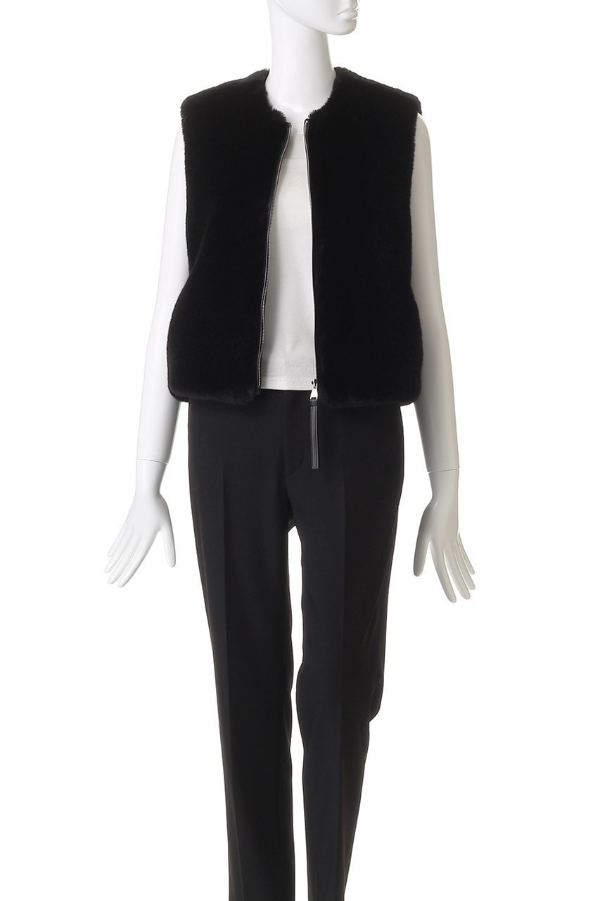 【レモンプレット/Lemonplet】のFAUX FUR SOURCE VEST 人気、トレンドファッション・服の通販 founy(ファニー) 　ファッション　Fashion　レディースファッション　Fashion for Women　アウター　Coat / Outerwear Collection　レディースジャケット・軽アウター　Jackets　コンパクト　Compact, Small Size　ジャケット　Jacket, Outerwear　フェイクファー　Faux Fur, Imitation Fur　フォルム　Silhouette, Form　ベスト　Vest, Waistcoat　ボトム　Bottoms, Lower Wear　other-7|ID: prp329100004741060 ipo3291000000036957638