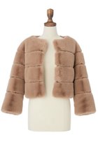 【デイジーリン/DAISY LIN】のLove Fur Jacket “Almond Princess” アーモンドブラウン|ID:prp329100004741061