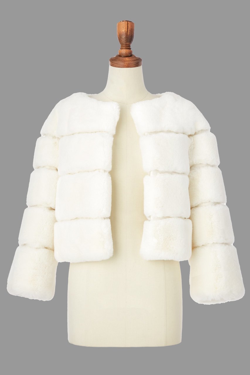 【デイジーリン/DAISY LIN】のLove Fur Jacket “Snow Princess” インテリア・キッズ・メンズ・レディースファッション・服の通販 founy(ファニー) 　ファッション　Fashion　レディースファッション　Fashion for Women　アウター　Coat / Outerwear Collection　レディースジャケット・軽アウター　Jackets　インナー　Innerwear　洗える　Machine Washable　サテン　Satin, Glossy Fabric　ショート　Short, Short Length　シルク　Silk, 100% Silk　ジャケット　Jacket, Outerwear　ストレッチ　Stretch, Stretchy Fabric　なめらか　Smooth, Silky Texture　バランス　Balance, Style Balance　ポケット　Pocket, Pocket Detail　防寒　Cold Protection, Winter-Ready　モダン　Modern, Contemporary　ラグジュアリー　Luxury, Elegant　リアル　Real, Realistic　レース　Lace, Lace Fabric　ワイド　Wide, Wide Fit　冬　Winter / This Winter　新作・新入荷　New Arrivals / New In　ホワイト|ID: prp329100004741063 ipo3291000000034254567