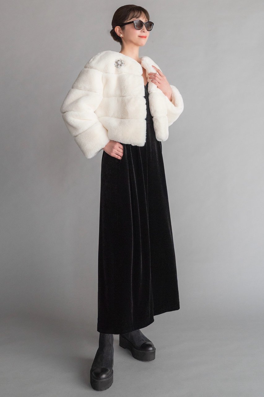 【デイジーリン/DAISY LIN】のLove Fur Jacket “Snow Princess” 人気、トレンドファッション・服の通販 founy(ファニー) 　ファッション　Fashion　レディースファッション　Fashion for Women　アウター　Coat / Outerwear Collection　レディースジャケット・軽アウター　Jackets　インナー　Innerwear　洗える　Machine Washable　サテン　Satin, Glossy Fabric　ショート　Short, Short Length　シルク　Silk, 100% Silk　ジャケット　Jacket, Outerwear　ストレッチ　Stretch, Stretchy Fabric　なめらか　Smooth, Silky Texture　バランス　Balance, Style Balance　ポケット　Pocket, Pocket Detail　防寒　Cold Protection, Winter-Ready　モダン　Modern, Contemporary　ラグジュアリー　Luxury, Elegant　リアル　Real, Realistic　レース　Lace, Lace Fabric　ワイド　Wide, Wide Fit　冬　Winter / This Winter　other-7|ID: prp329100004741063 ipo3291000000036676965