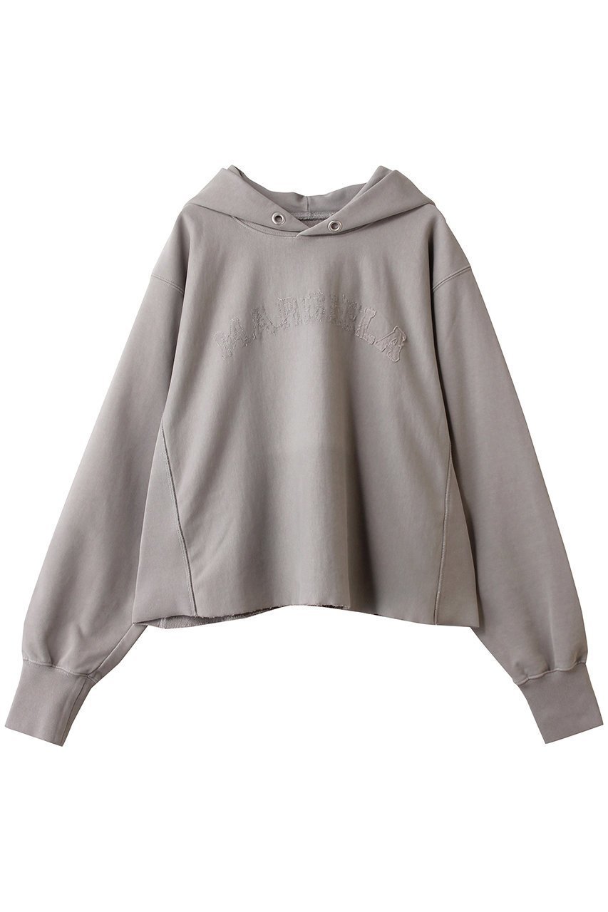 【メゾン マルジェラ/MAISON MARGIELA】のフーディー ロゴスウェットシャツ インテリア・キッズ・メンズ・レディースファッション・服の通販 founy(ファニー) 　ファッション　Fashion　レディースファッション　Fashion for Women　トップス・カットソー　Cut & Sew Tops　シャツ・ブラウス・オフィスカジュアル　Elegant Blouses & Button-Ups　レディースパーカー・カジュアルフーディー　Casual Hoodies & Sweatshirts　ロングTシャツ・Tシャツ　Longline T-Shirts & Tees　スウェット・クルーネックトップス　Sweatshirts & Crewnecks / Relaxed Fit Sweat Tops　カットソー・ベーシックTシャツ　Cut-and-Sewn Tops / Stretch Tees & Basics　スラックス　Slacks, Dress Pants　デニム　Denim, Jeans Material　ボトム　Bottoms, Lower Wear　ミックス　Mix, Mixed Style　リラックス　Relax, Relaxed Fit　新作・新入荷　New Arrivals / New In　ダヴ|ID: prp329100004741073 ipo3291000000034254650