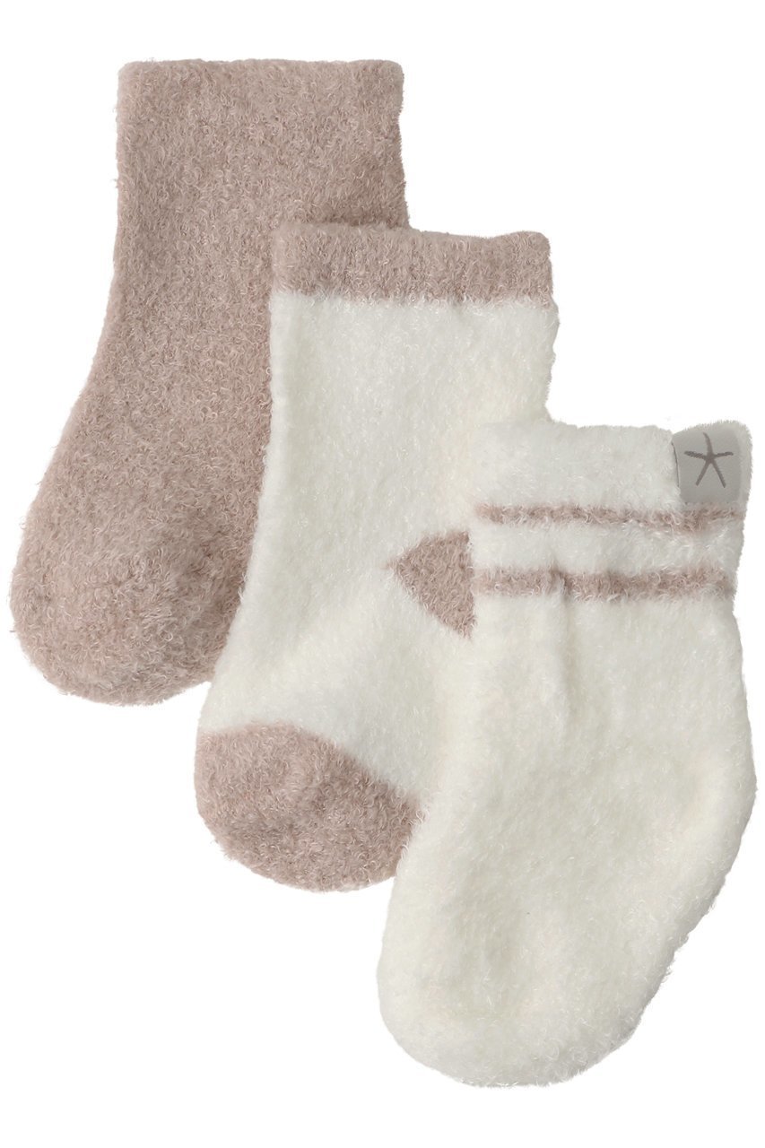 【ベアフットドリームス/BAREFOOT DREAMS / KIDS】の【BABY】コージーシックライト ベビーソックス 3足セット インテリア・キッズ・メンズ・レディースファッション・服の通販 founy(ファニー) 　ファッション　Fashion　キッズファッション　Fashion for Kids　おすすめ　Recommended / Our Picks　ギフト プレゼント　Gift / Present　シューズ　Shoes, Footwear　ソックス　Socks, Hosiery　ベビー　Baby, Babywear　ライトピンク|ID: prp329100004741084 ipo3291000000036236678