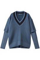 【マルティニーク/martinique】の【CURRENTAGE】チルデンニットプルオーバー 人気、トレンドファッション・服の通販 founy(ファニー) ファッション Fashion レディースファッション Fashion for Women トップス・カットソー Cut & Sew Tops ニット Knit Tops & Sweaters カジュアルプルオーバー・ニットトップス Pullovers & Knit Tops / Casual Pullovers 半袖 Short Sleeve, Half Sleeve 新作・新入荷 New Arrivals / New In |ID:prp329100004741090