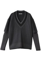 【マルティニーク/martinique】の【CURRENTAGE】チルデンニットプルオーバー 人気、トレンドファッション・服の通販 founy(ファニー) ファッション Fashion レディースファッション Fashion for Women トップス・カットソー Cut & Sew Tops ニット Knit Tops & Sweaters カジュアルプルオーバー・ニットトップス Pullovers & Knit Tops / Casual Pullovers 半袖 Short Sleeve, Half Sleeve 新作・新入荷 New Arrivals / New In thumbnail グレー|ID: prp329100004741090 ipo3291000000034254775