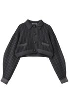 【マルティニーク/martinique】の【CURRENTAGE】ケーブルショートカーディガン グレー|ID: prp329100004741092 ipo3291000000036208115