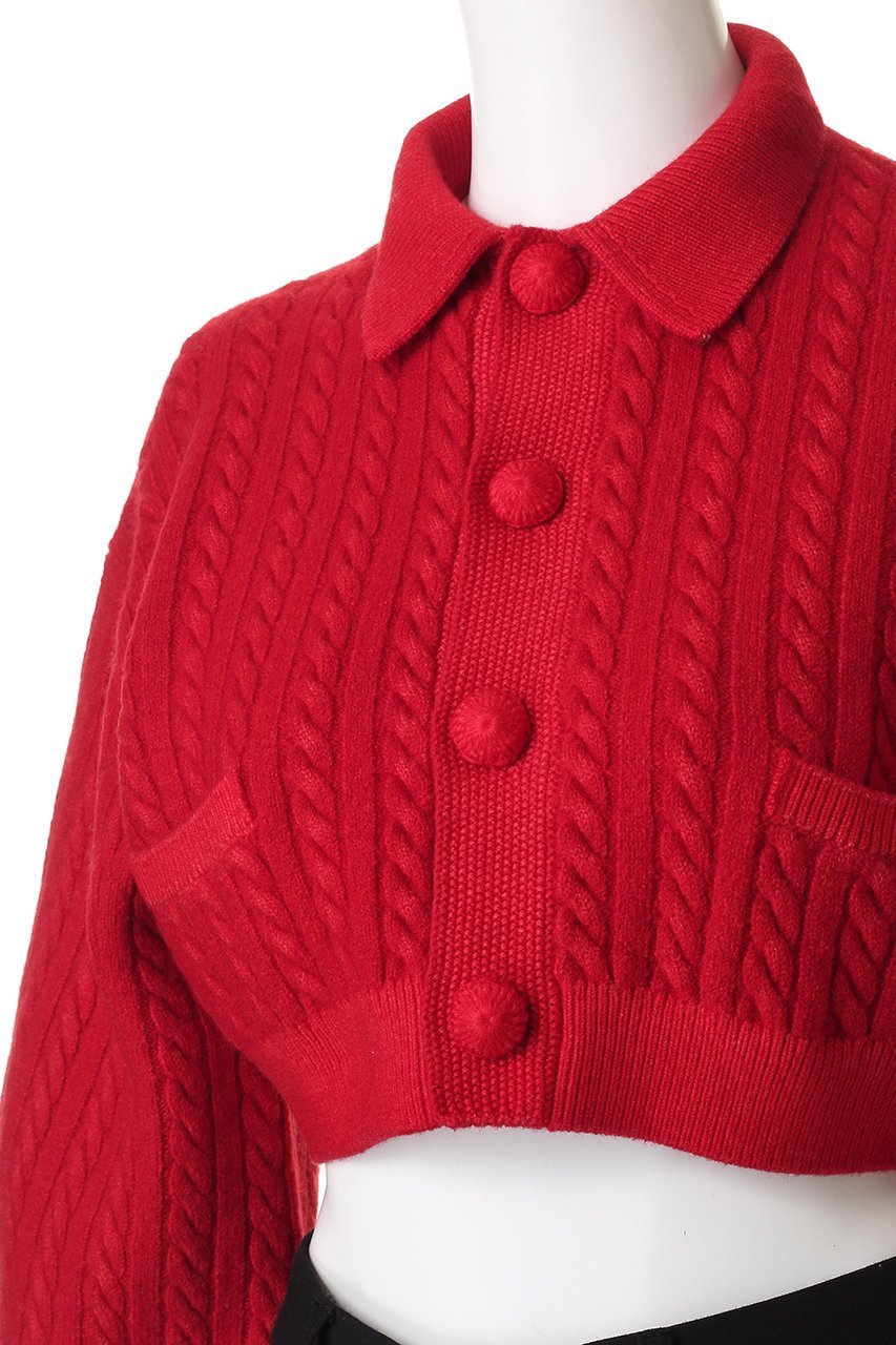 【マルティニーク/martinique】の【CURRENTAGE】ケーブルショートカーディガン 人気、トレンドファッション・服の通販 founy(ファニー) 　ファッション　Fashion　レディースファッション　Fashion for Women　トップス・カットソー　Cut & Sew Tops　ニット　Knit Tops & Sweaters　カーディガン・羽織り　Layered Style Cardigans　おすすめ　Recommended / Our Picks　カーディガン　Cardigan, Knitwear　クラシック　Classic, Timeless Style　ショート　Short, Short Length　スリーブ　Sleeve, Long Sleeve / Short Sleeve　トレンド　Trend, Trending Now　バランス　Balance, Style Balance　フロント　Front, Front Design　ワイド　Wide, Wide Fit　other-5|ID: prp329100004741092 ipo3291000000036247362