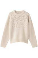 【デミーリー/DEMYLEE】のLAURA アルパカウール レース編みニットプルオーバー 人気、トレンドファッション・服の通販 founy(ファニー) ファッション Fashion レディースファッション Fashion for Women トップス・カットソー Cut & Sew Tops ニット Knit Tops & Sweaters カジュアルプルオーバー・ニットトップス Pullovers & Knit Tops / Casual Pullovers シンプル Simple, Minimal ボトム Bottoms, Lower Wear レース Lace, Lace Fabric 透かし Cut-Out, Lacework |ID:prp329100004741095