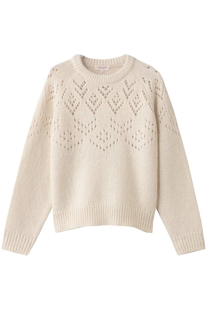 【デミーリー/DEMYLEE】のLAURA アルパカウール レース編みニットプルオーバー インテリア・キッズ・メンズ・レディースファッション・服の通販 founy(ファニー) https://founy.com/ ファッション Fashion レディースファッション Fashion for Women トップス・カットソー Cut & Sew Tops ニット Knit Tops & Sweaters カジュアルプルオーバー・ニットトップス Pullovers & Knit Tops / Casual Pullovers シンプル Simple, Minimal ボトム Bottoms, Lower Wear レース Lace, Lace Fabric 透かし Cut-Out, Lacework |ID: prp329100004741095 ipo3291000000036136902