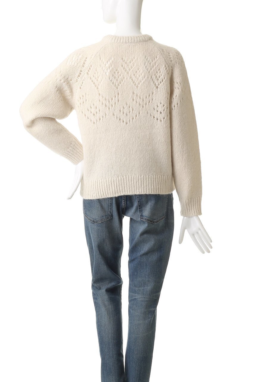 【デミーリー/DEMYLEE】のLAURA アルパカウール レース編みニットプルオーバー 人気、トレンドファッション・服の通販 founy(ファニー) 　ファッション　Fashion　レディースファッション　Fashion for Women　トップス・カットソー　Cut & Sew Tops　ニット　Knit Tops & Sweaters　カジュアルプルオーバー・ニットトップス　Pullovers & Knit Tops / Casual Pullovers　シンプル　Simple, Minimal　ボトム　Bottoms, Lower Wear　レース　Lace, Lace Fabric　透かし　Cut-Out, Lacework　other-4|ID: prp329100004741095 ipo3291000000036243580