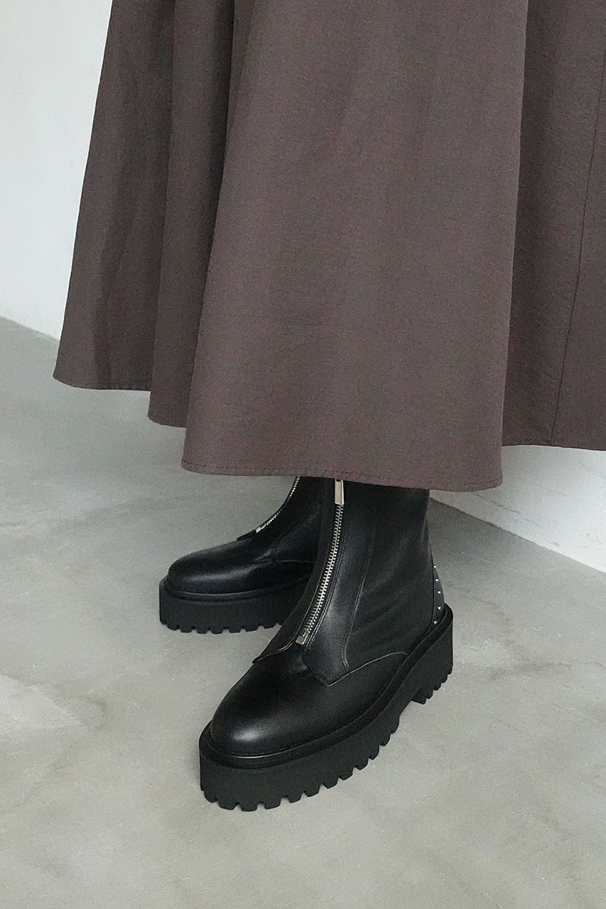 【ダニエラ アンド ジェマ/Daniella & GEMMA】のフロントジップボリュームソールブーツ 人気、トレンドファッション・服の通販 founy(ファニー) 　ファッション　Fashion　レディースファッション　Fashion for Women　ショート　Short, Short Length　ミドル　Middle Length, Mid Height　新作・新入荷　New Arrivals / New In　other-7|ID: prp329100004741099 ipo3291000000034254858