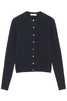 【マディソンブルー/MADISONBLUE】 PETIT CABLE CREW NECK CD クルーネックカーディガン人気、トレンドファッション・服の通販 founy(ファニー) ファッション Fashion レディースファッション Fashion for Women トップス・カットソー Cut & Sew Tops ニット Knit Tops & Sweaters カーディガン・羽織り Layered Style Cardigans カーディガン Cardigan, Knitwear コンパクト Compact, Small Size A/W・秋冬 Autumn/Winter |ID:prp329100004741105