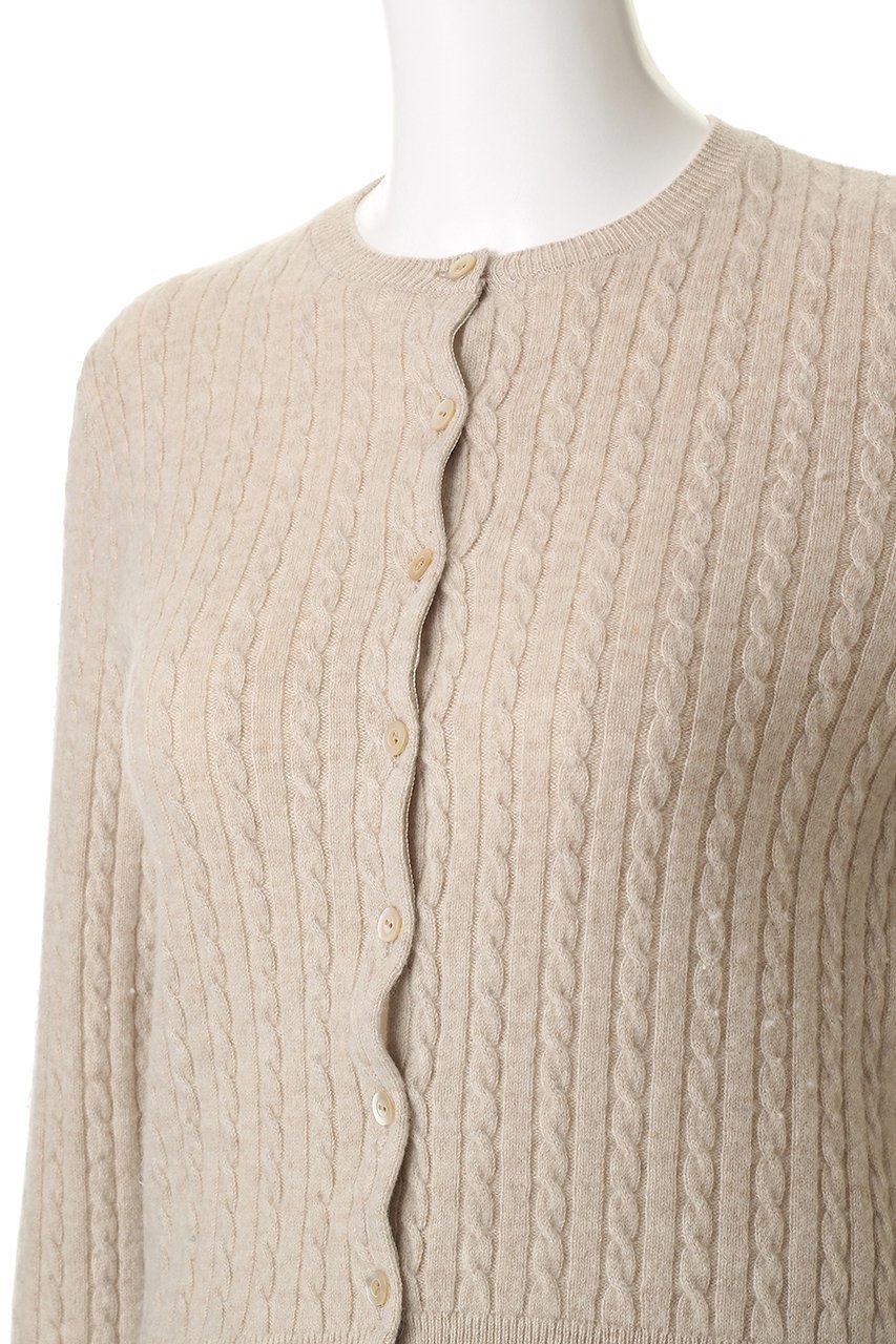 【マディソンブルー/MADISONBLUE】のPETIT CABLE CREW NECK CD クルーネックカーディガン 人気、トレンドファッション・服の通販 founy(ファニー) 　ファッション　Fashion　レディースファッション　Fashion for Women　トップス・カットソー　Cut & Sew Tops　ニット　Knit Tops & Sweaters　カーディガン・羽織り　Layered Style Cardigans　カーディガン　Cardigan, Knitwear　コンパクト　Compact, Small Size　A/W・秋冬　Autumn/Winter　other-5|ID: prp329100004741105 ipo3291000000036136920