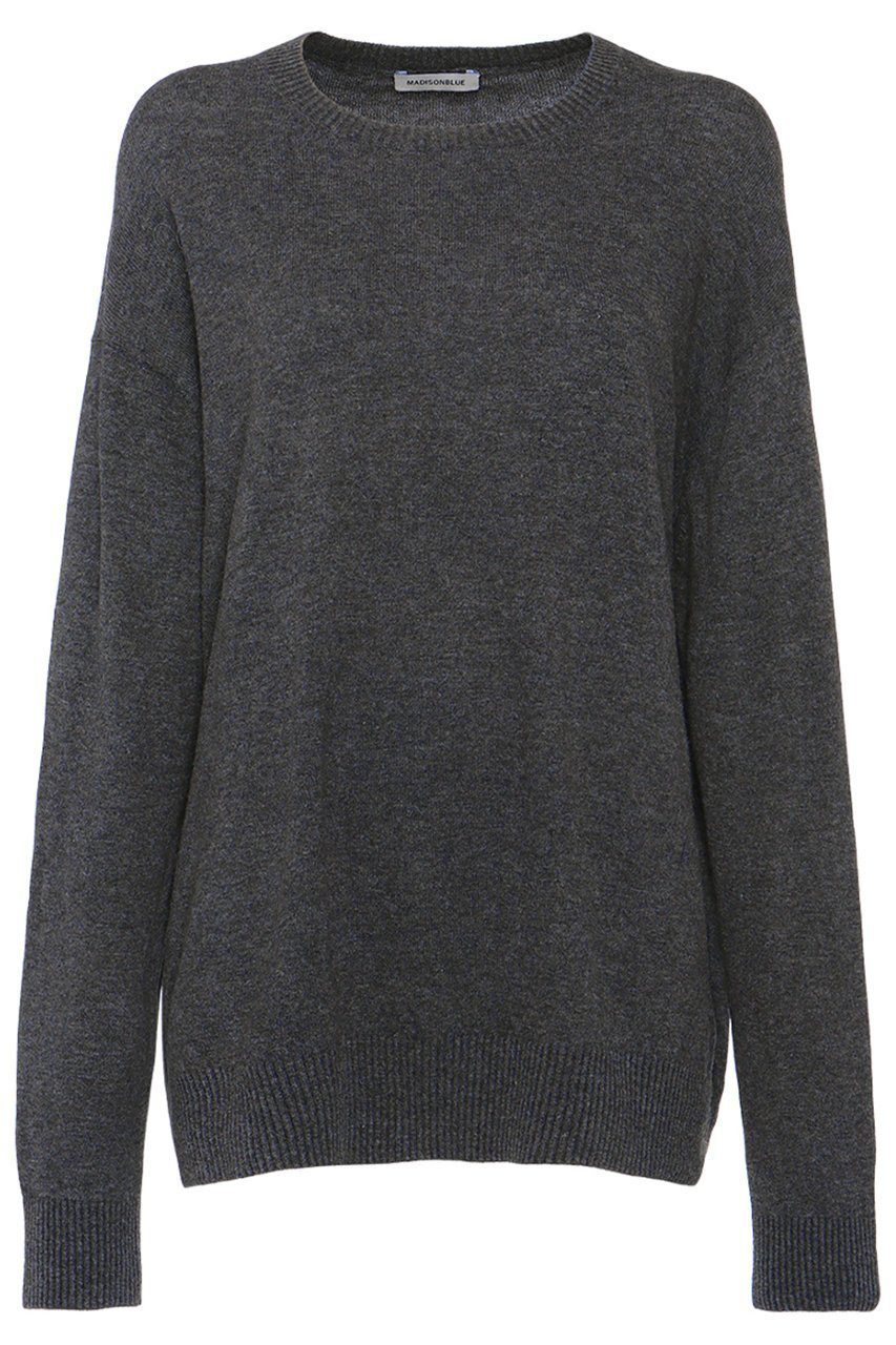 【マディソンブルー/MADISONBLUE】のSTONE WASH LOOSE CREW NECK PO クルーネックプルオーバー インテリア・キッズ・メンズ・レディースファッション・服の通販 founy(ファニー) 　ファッション　Fashion　レディースファッション　Fashion for Women　トップス・カットソー　Cut & Sew Tops　ニット　Knit Tops & Sweaters　カジュアルプルオーバー・ニットトップス　Pullovers & Knit Tops / Casual Pullovers　イタリア　Italy　フィット　Fit, Slim Fit　モダン　Modern, Contemporary　ルーズ　Loose, Oversized　ヴィンテージ　Vintage Style　エレガント 上品　Elegant　新作・新入荷　New Arrivals / New In　グレー|ID: prp329100004741109 ipo3291000000034254912
