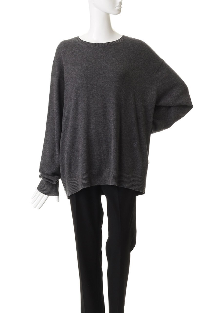 【マディソンブルー/MADISONBLUE】のSTONE WASH LOOSE CREW NECK PO クルーネックプルオーバー 人気、トレンドファッション・服の通販 founy(ファニー) 　ファッション　Fashion　レディースファッション　Fashion for Women　トップス・カットソー　Cut & Sew Tops　ニット　Knit Tops & Sweaters　カジュアルプルオーバー・ニットトップス　Pullovers & Knit Tops / Casual Pullovers　イタリア　Italy　フィット　Fit, Slim Fit　モダン　Modern, Contemporary　ルーズ　Loose, Oversized　ヴィンテージ　Vintage Style　エレガント 上品　Elegant　新作・新入荷　New Arrivals / New In　other-2|ID: prp329100004741109 ipo3291000000034254914